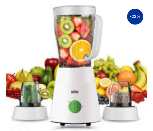 BRAUN BLENDER WITH CHOPPER + MILL