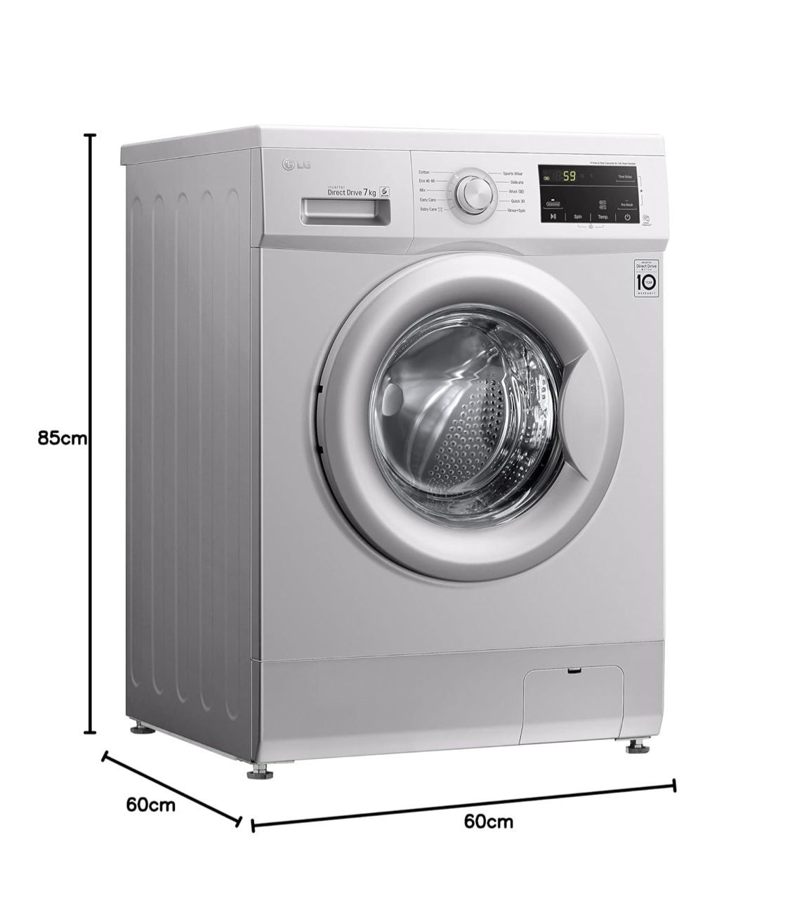 LG Front Load Washing Machine 7Kg